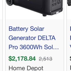 ECOFLOW 3600 W Electric Generator