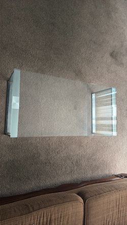 2 glass tables