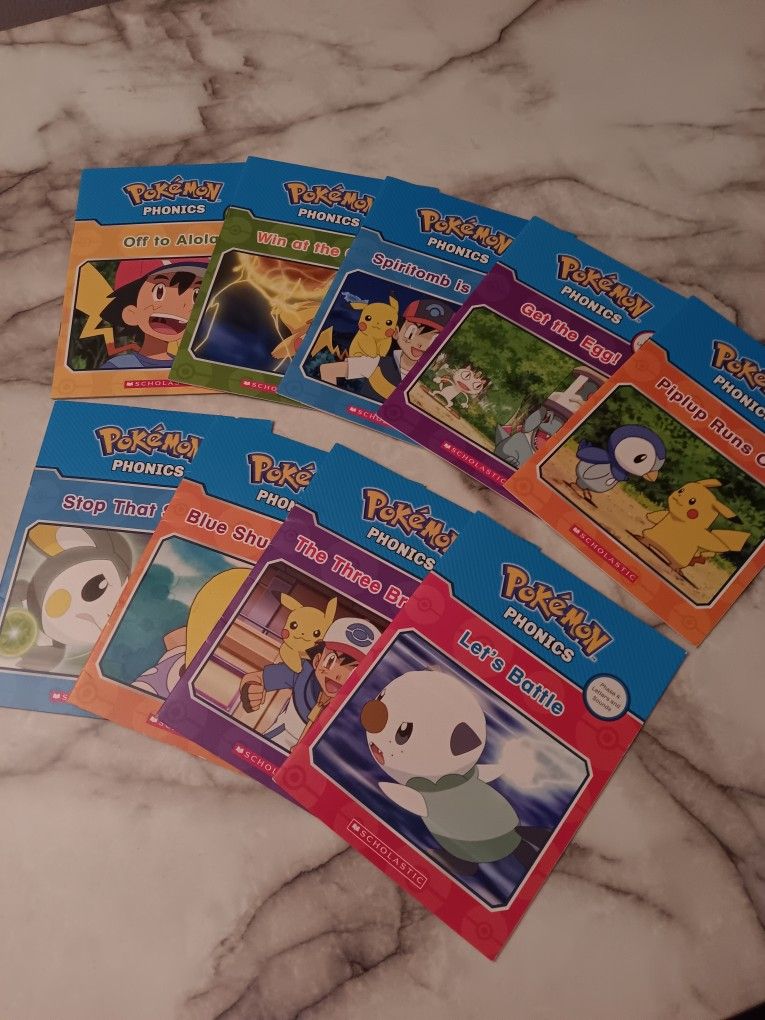 Pokémon Phonics Books, 9 Books Great Condition. Asking $10 For The Lot. Please Check Out All My Stuff.