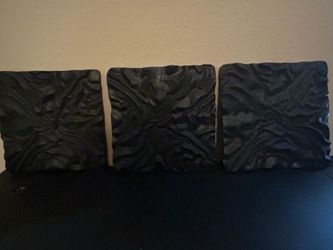 3 Piece Black Wall Art