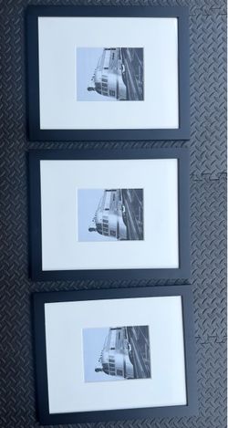 Restoration Hardware Black Frames with White Mats – Set of 3