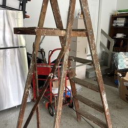 2 Wooden Ladders 