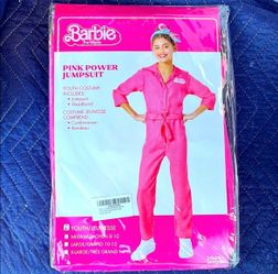 Barbie Pink Power Costume Jumpsuit M (8-10)