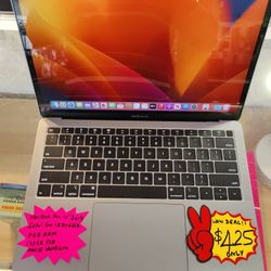 MacBook Air 13" 2019 Intel Core i5 8gb Ram 128gb SSD macOS Ventura Microsoft Office Package , Screen Protector on it and Charger included 