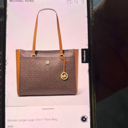 New Michael Kors 3 Piece Large Bag