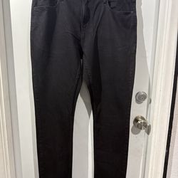 Mens Old Navy Skinny Built-In Flex Black Jeans Size 38X32