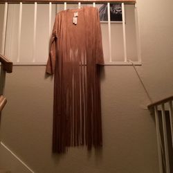 Faux Suede Fringe 