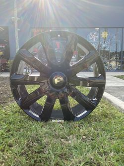 28x10 Set Of 4 Wheels Forgiato FLO 6x139.7 Gloss Black 