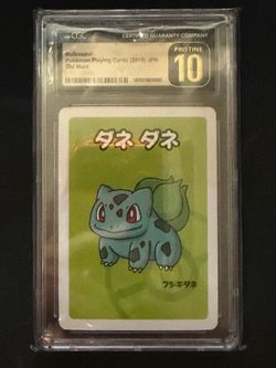 Bulbasaur - CGC PRISTINE 10 - Japanese Old Maid [ Red Back] - Pokemon TCG 2019