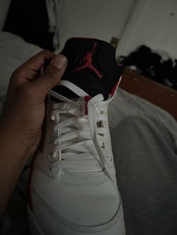 fire red 5s 9.5 2013