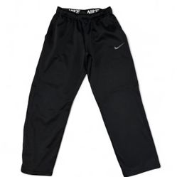 Nike Men's Therma-FIT Open Hem black straight leg Fitness Pants
