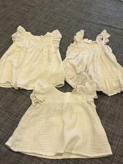 3 x white pieces for girl  (ZARA & H&M)