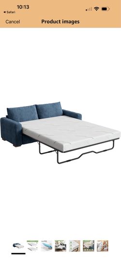 Full 4” Gel Memory Foam Sofa Bed Mattress – Medium Firm