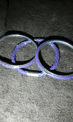 Purple bracelets