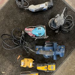 DIY Power Tool Lot – Dremel, Makita, Bosch, Planer, Stud Finders
