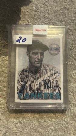 Topps Project70 Lou Gehrig Yankees Baseball Card