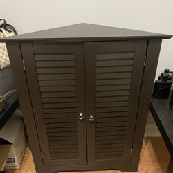 Octagon Wood Cabinet 