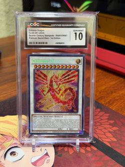 Yu-Gi-Oh! Crimson Dragon RA04-ENO61 Platinum Secret Rare CGC 10 Gem Mint