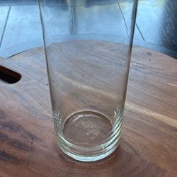 8” X 3.4” Glass Hurricane Vase