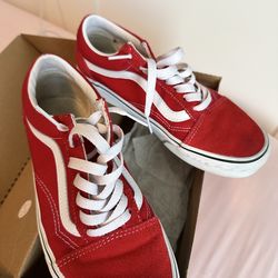 Red old school vans