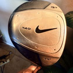 Nike T40 15 Degree 3 Wood Golf Club Steel Shaft RH