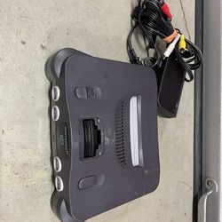 Nintendo 64 With Cords No Games / Controllers