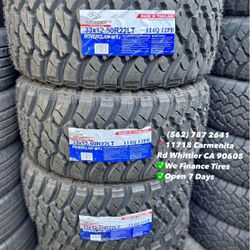 33x12.50R22 Atlander Mud Terrain Set of Tires Installed and Balanced Set de Llantas Nuevas Instaladas y Balanceadas