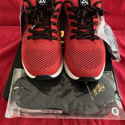 ZEBA Men's Cherry Red Medium Shoes Size 10