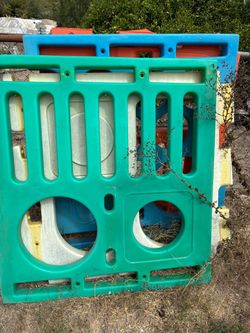 Plastic Kids Playhouse Panel Sections with slide