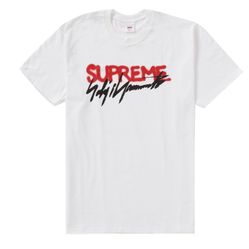 SUPREME Yohji Yamamoto Logo Tee T White (S) white