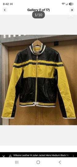 Wilson Leather M. Julian Motorcycle Jacket – Yellow/Black – Size LG – $50