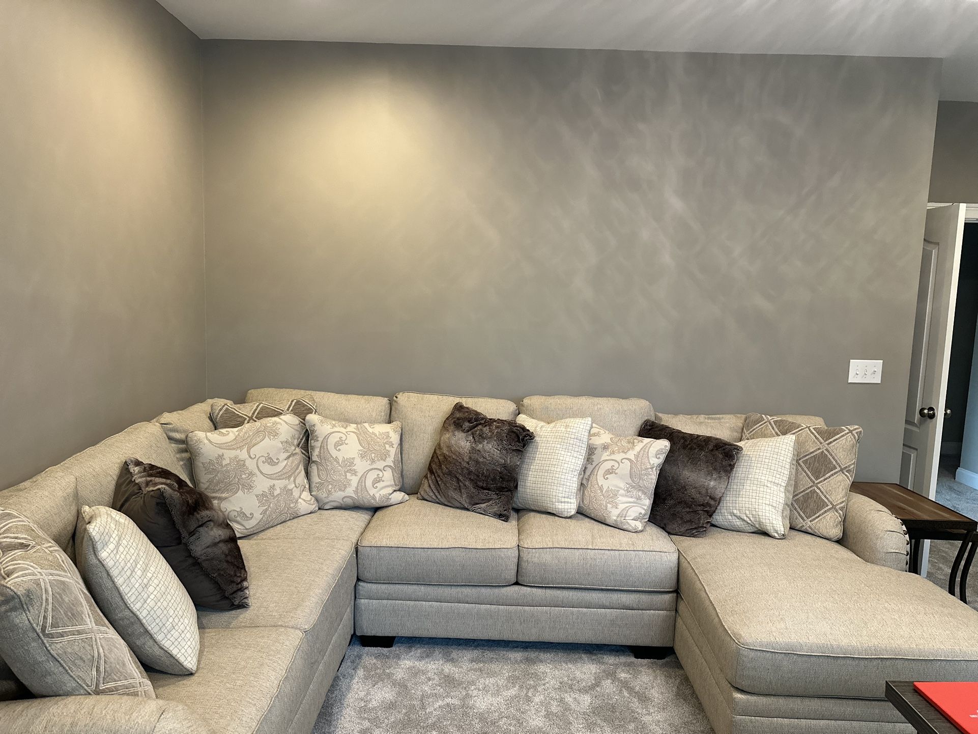 $1500 OBO Sectional With Ottoman By Ashley Furniture 