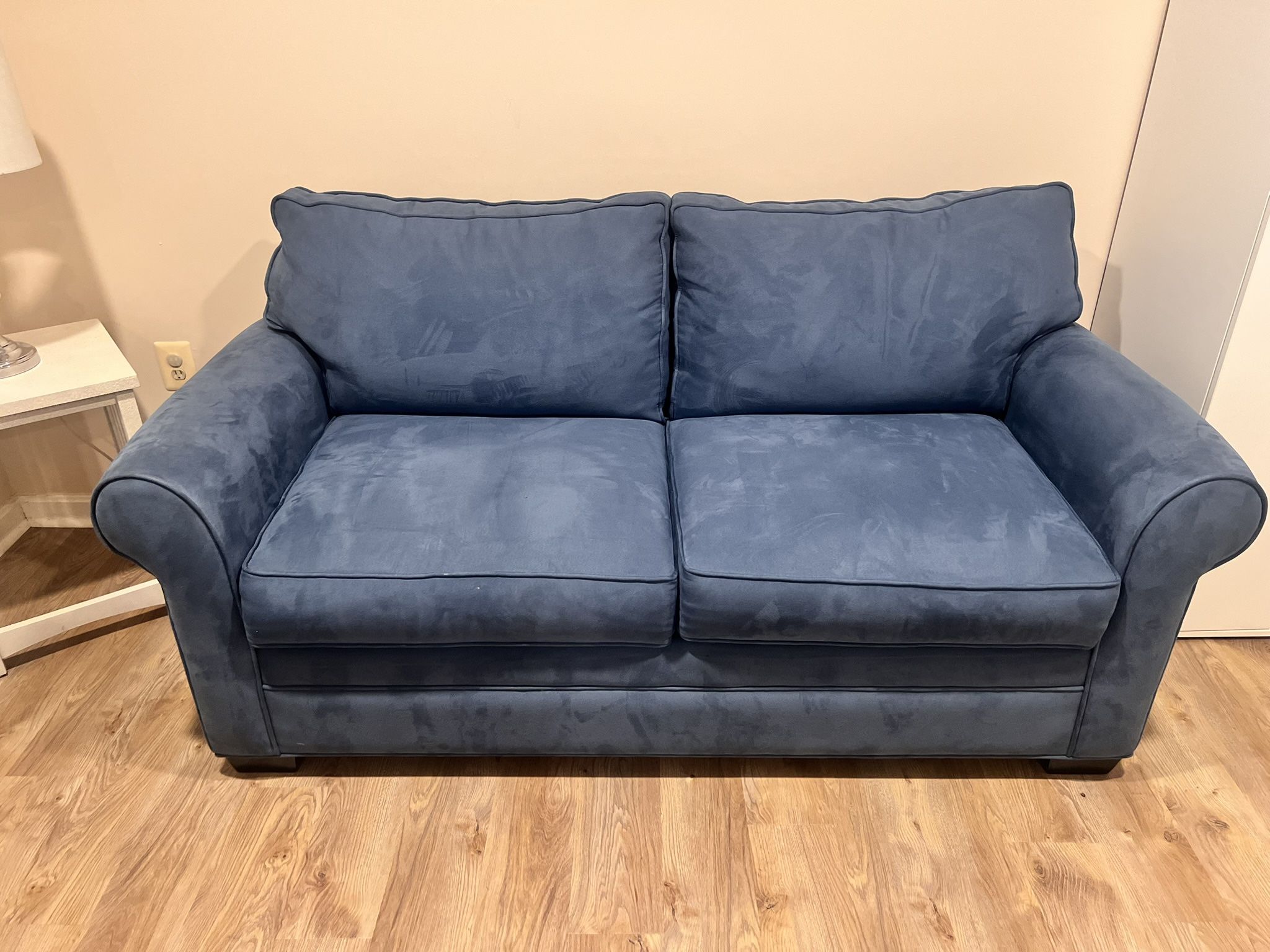 Blue couches 