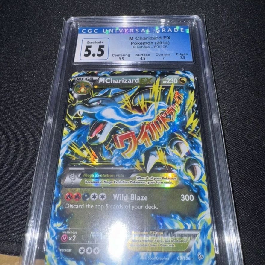 2014 charizard ex pokemon card value M Charizard ex Pokemon Flashfire #69 PSA 9 main image 1