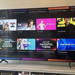 65” Samsung TV With Samsung TV Plus 