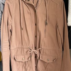 Pink Canvas Style Jacket Small