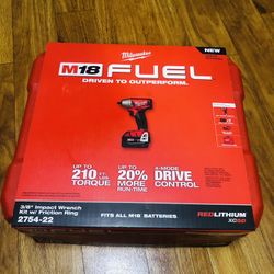Milwaukee M18 FUEL Impact Wrench Set, 3/8” Drive, New in the Box!