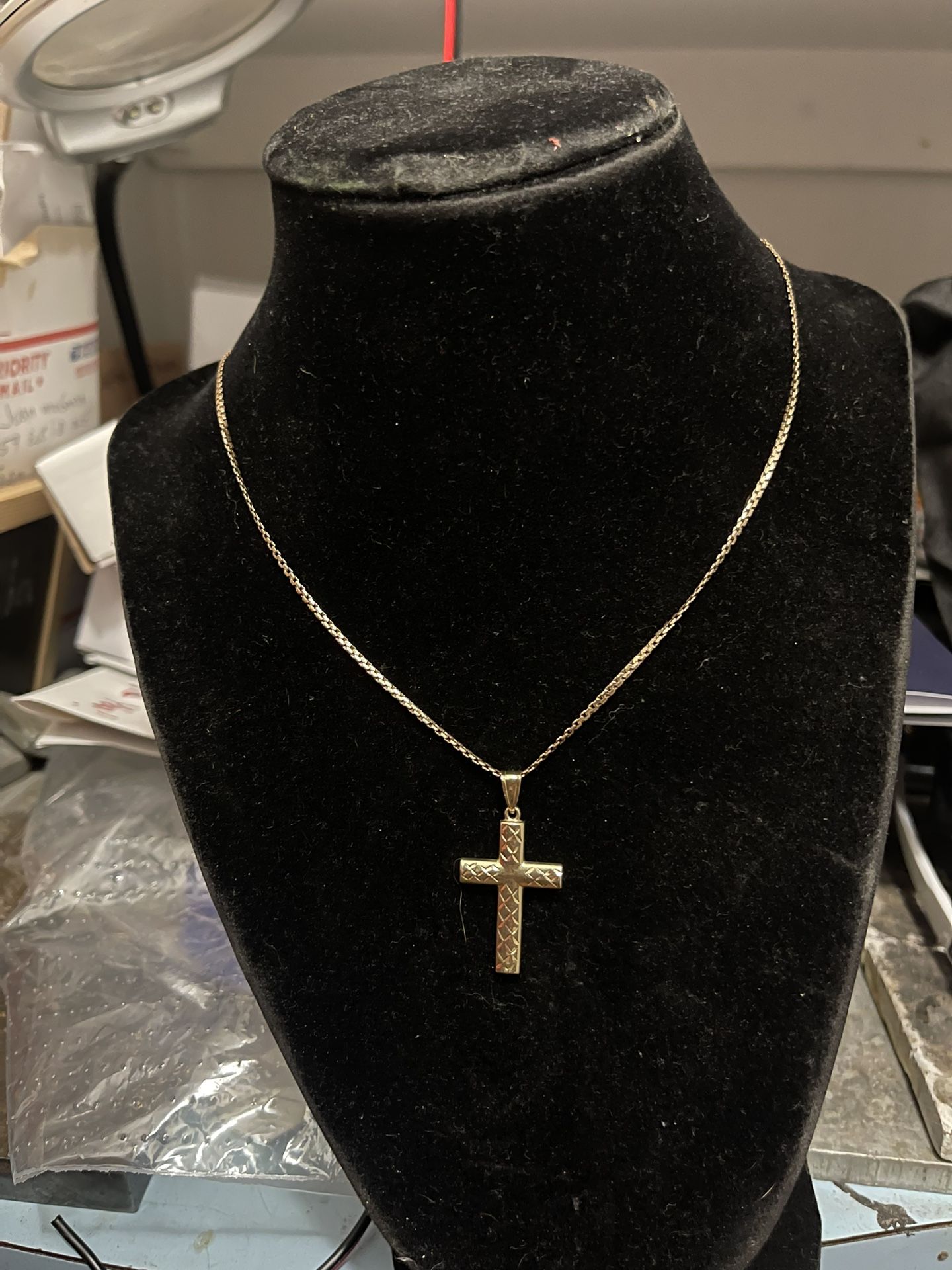 14kt Cross Pendant!