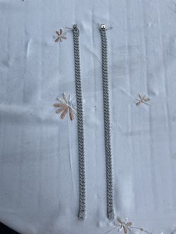 Iced Out Silver Chains