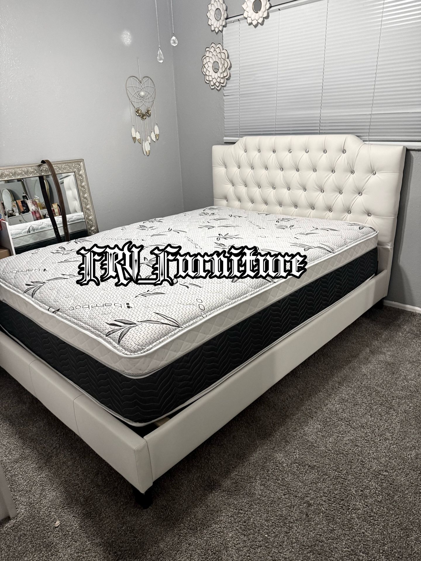 New Queen Bed Frame With Mattress