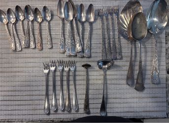 Assorted Silver plated  spoons and forks