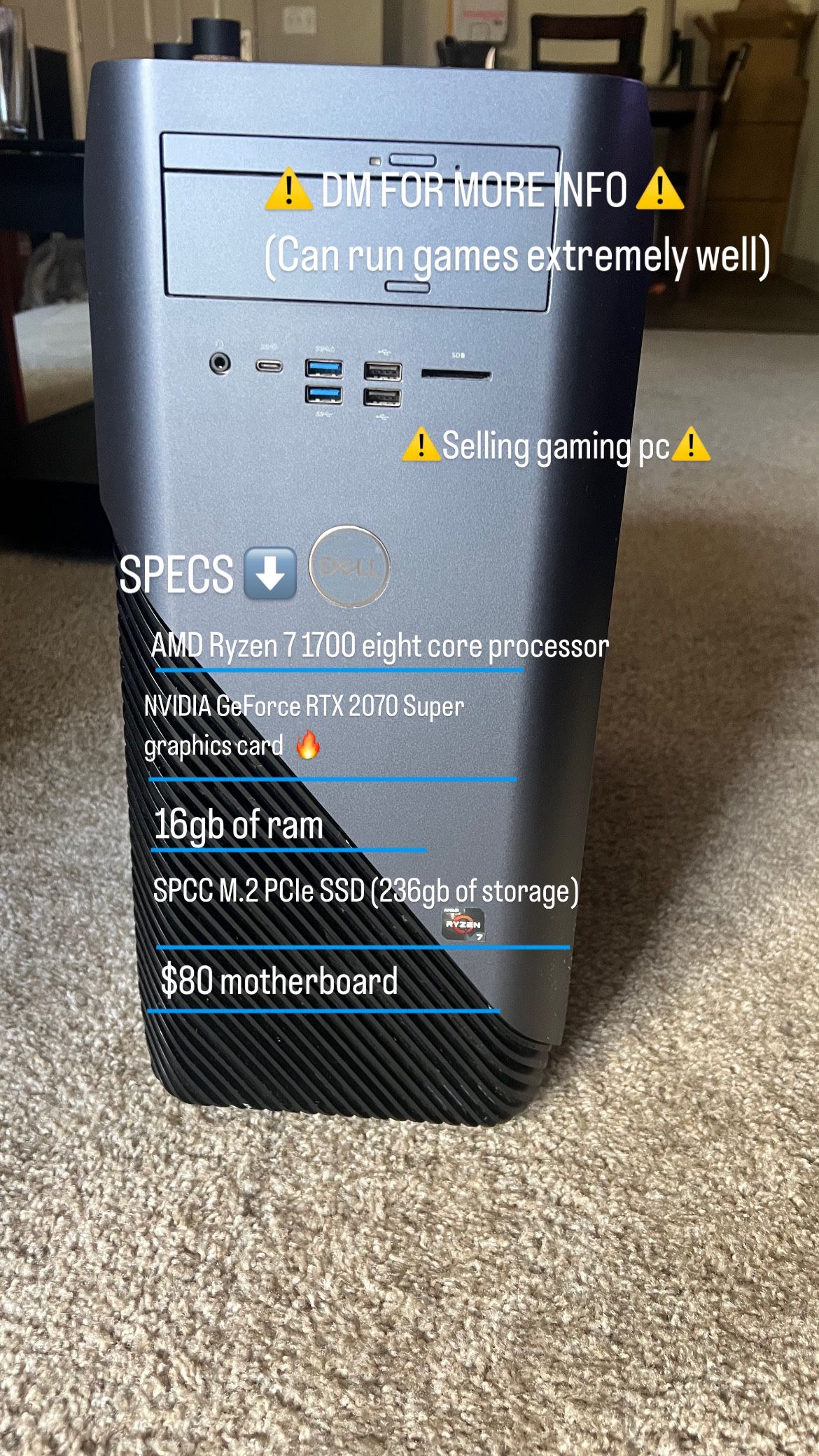 Desktop PC + Gaming Monitor