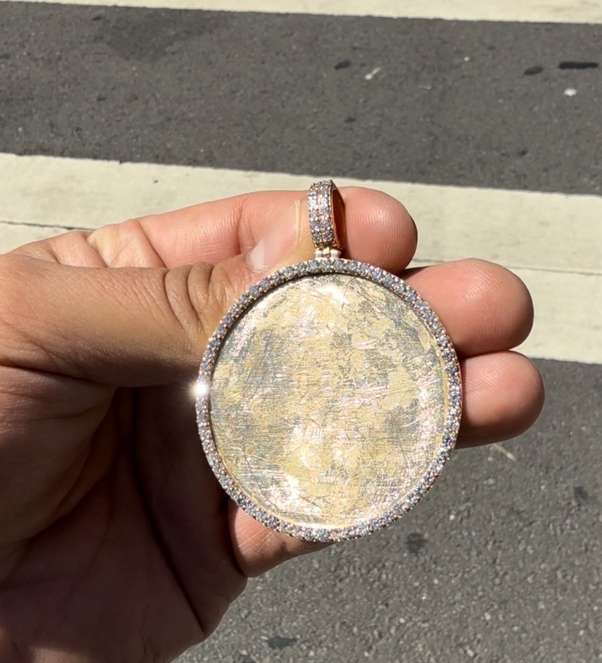 14k 3ct Vs Diamond Picture Pendant