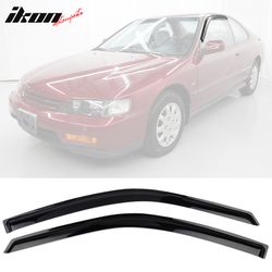 Fits 94-97 Honda Accord Coupe Window Visors Air Deflector Acrylic 2Pc Set