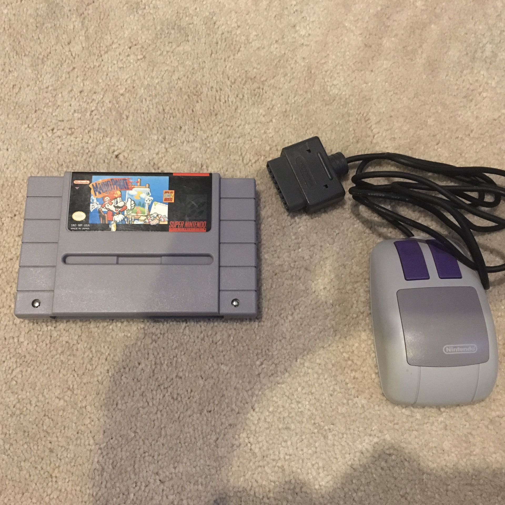 Mario Paint + Mouse for Nintendo SNES