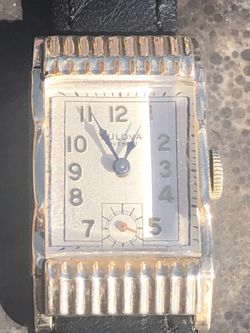 10k Gold Plated Winding Vintage Bulova Watch
