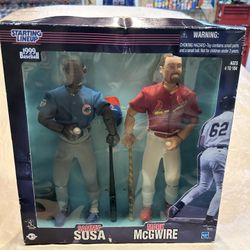 1999 Starting Lineup Sammy Sosa/mark McGwire 