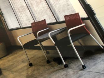 Steel case office chairs