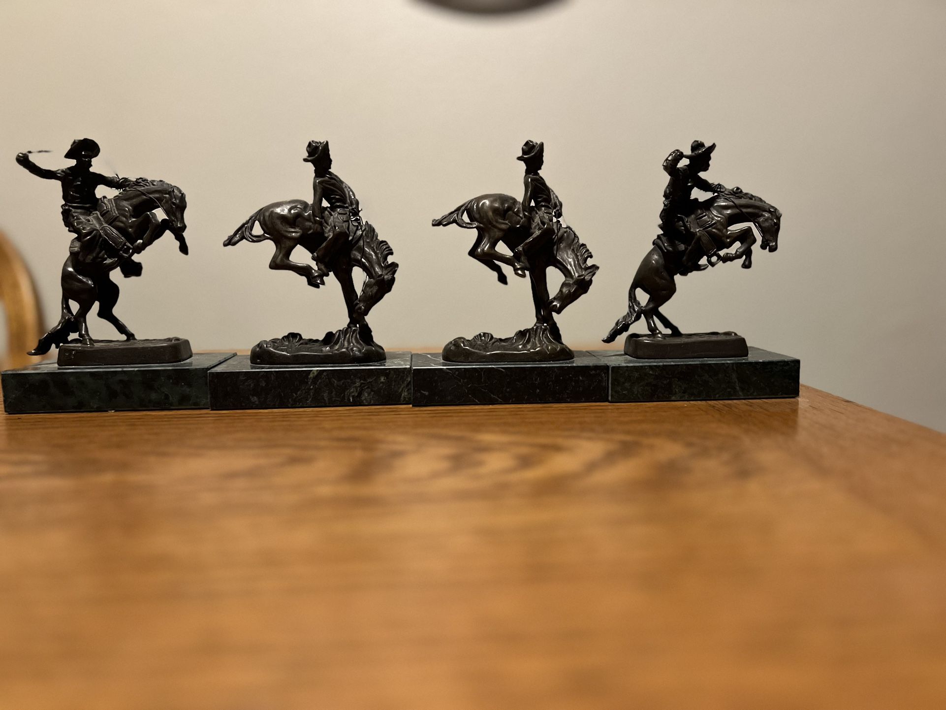 Andrea By Salek Cowboy Horse Decor Book Ends