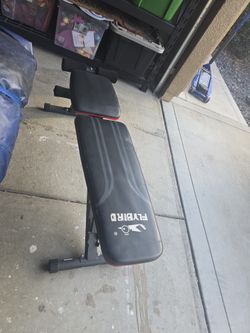 Workout Bench And Weight Rack